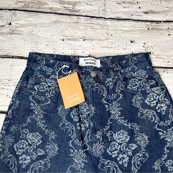 Reformation Cynthia High Rise Straight Jeans Size 26 - Picture 8 of 10